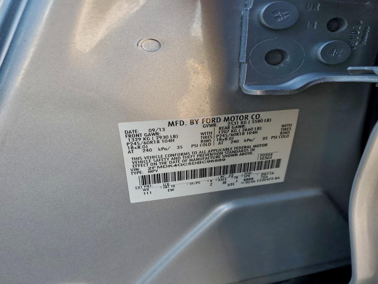 2013 FORD EDGE SE photo 23