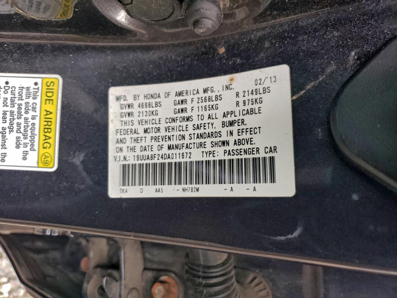 2013 ACURA TL photo 12