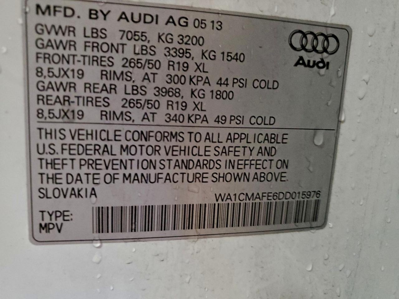 2013 AUDI Q7 PREMIUM photo 37