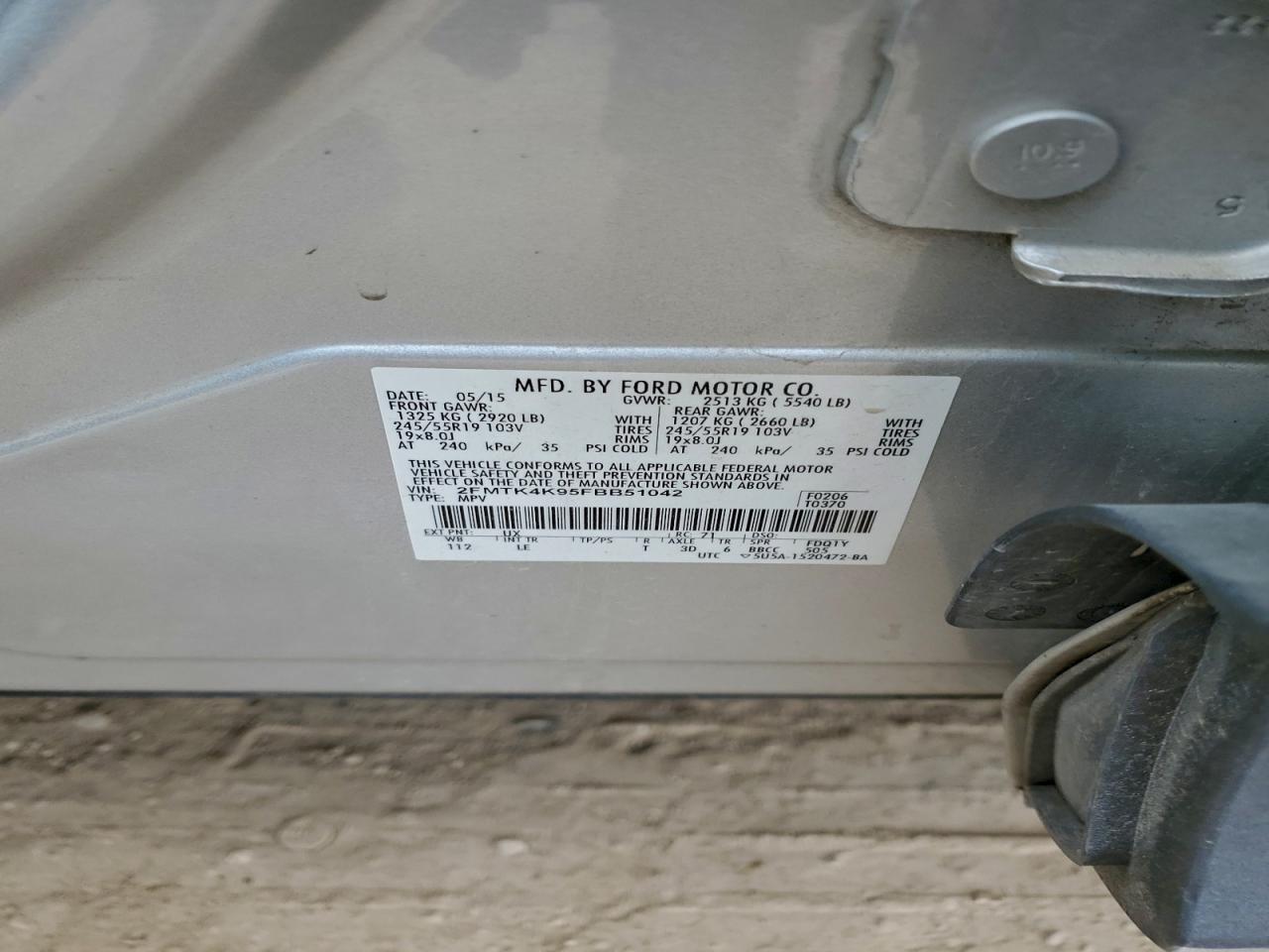 2015 FORD EDGE TITANIUM photo 37