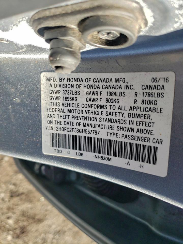 2016 HONDA CIVIC LX photo 34