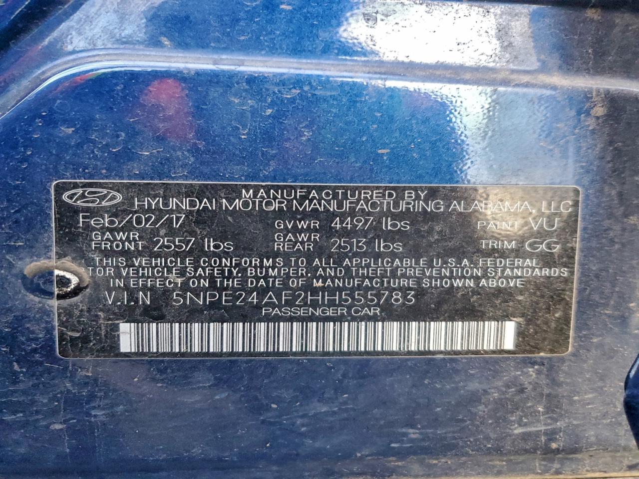 2017 HYUNDAI SONATA SE photo 23