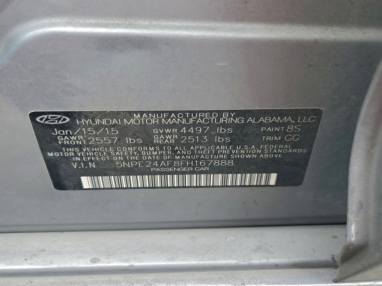 2015 HYUNDAI SONATA SE photo 23
