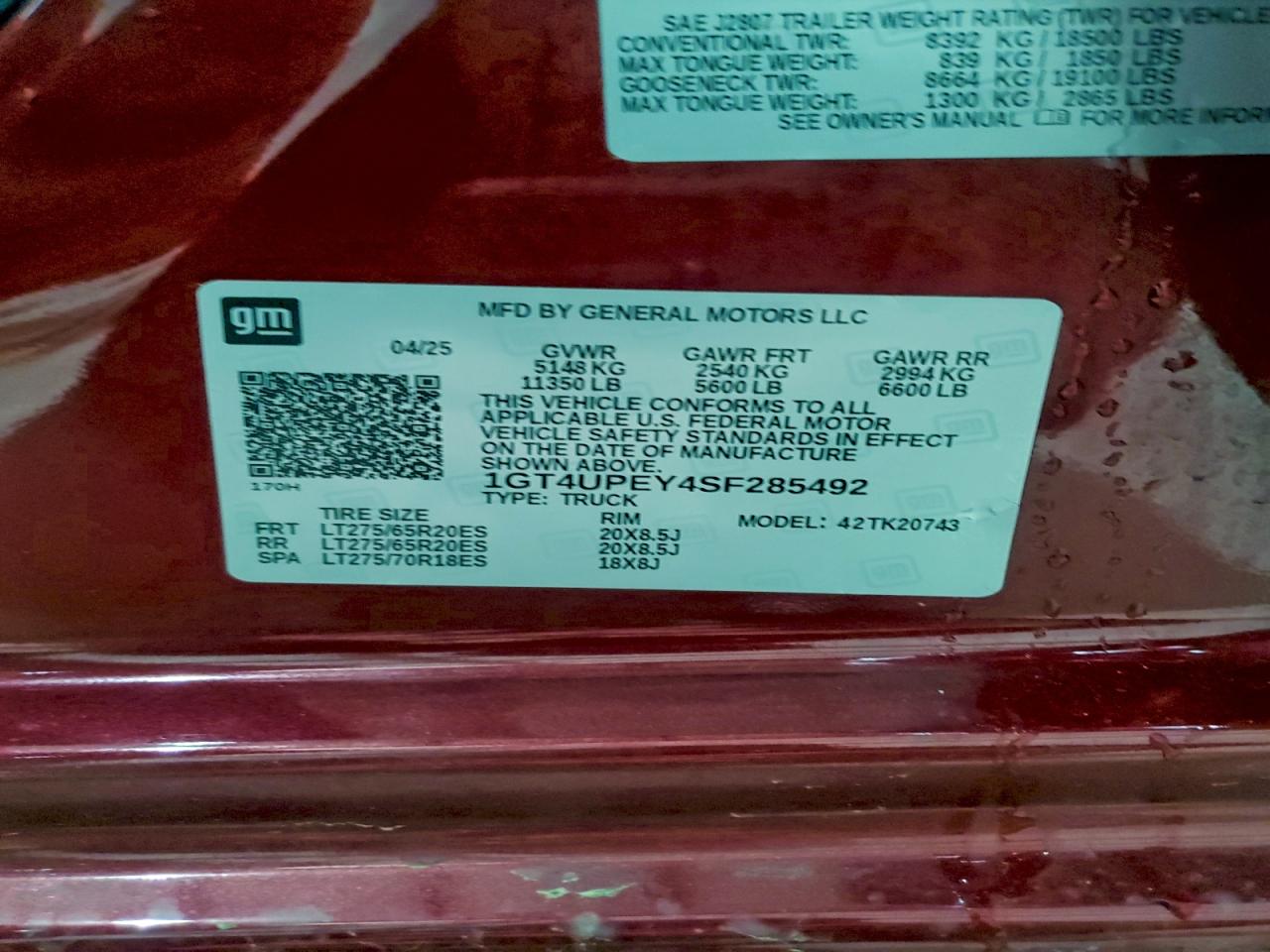 2025 GMC SIERRA K2500 AT4 photo 12