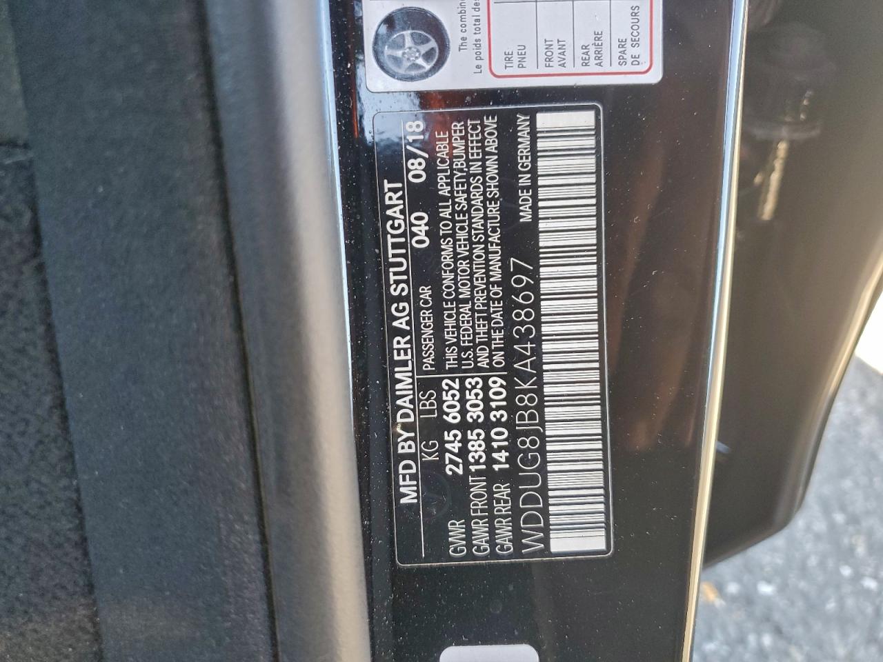 2019 MERCEDES-BENZ S 63 AMG 4MATIC photo 12