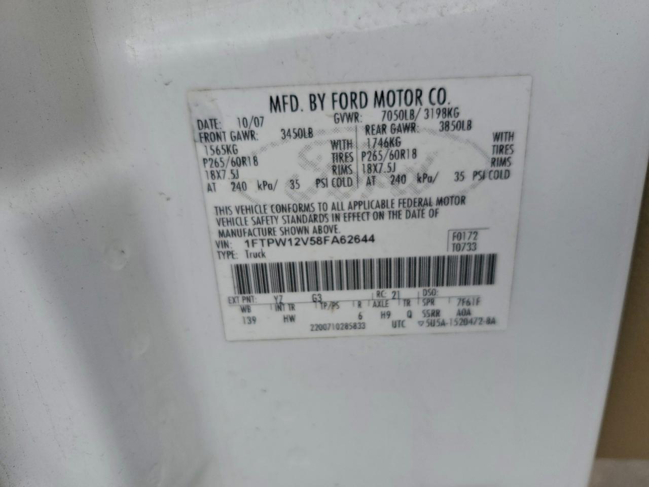 2008 FORD F150 SUPERCREW photo 34