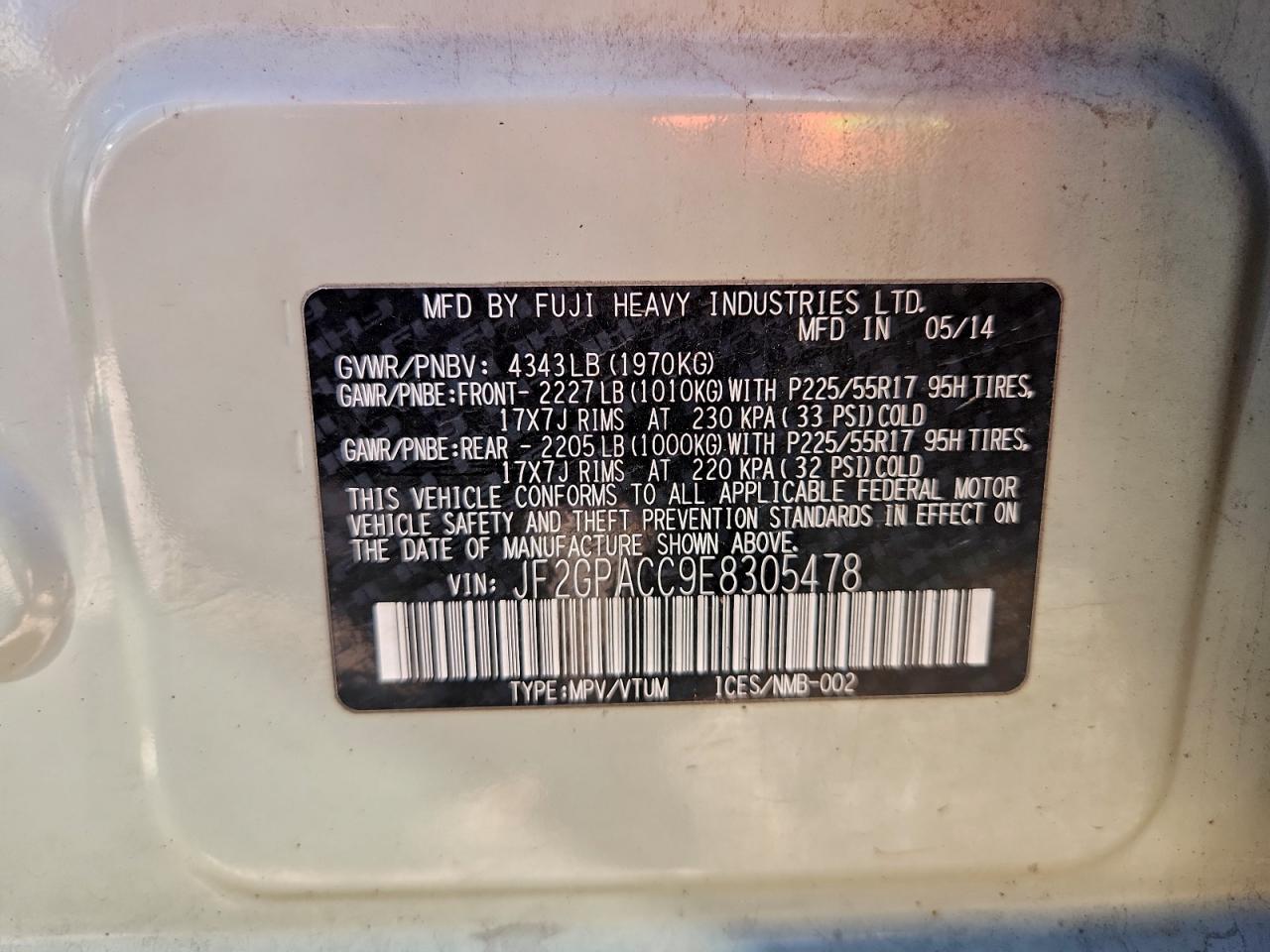 2014 SUBARU XV CROSSTREK 2.0 PREMIUM photo 13