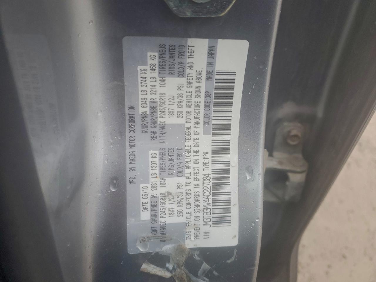 2010 MAZDA CX-9 photo 13