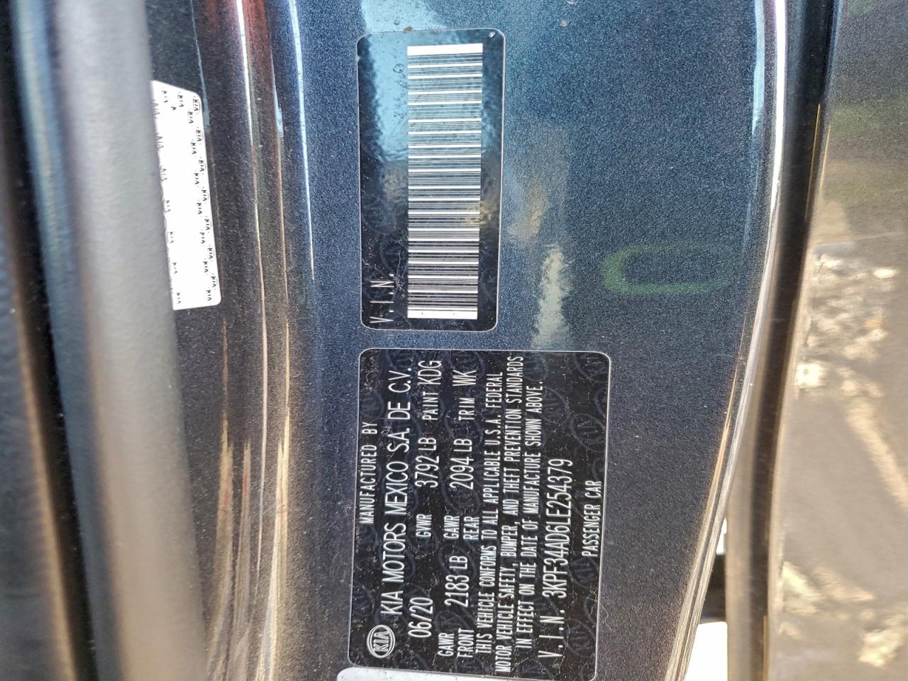 2020 KIA FORTE GT LINE photo 12