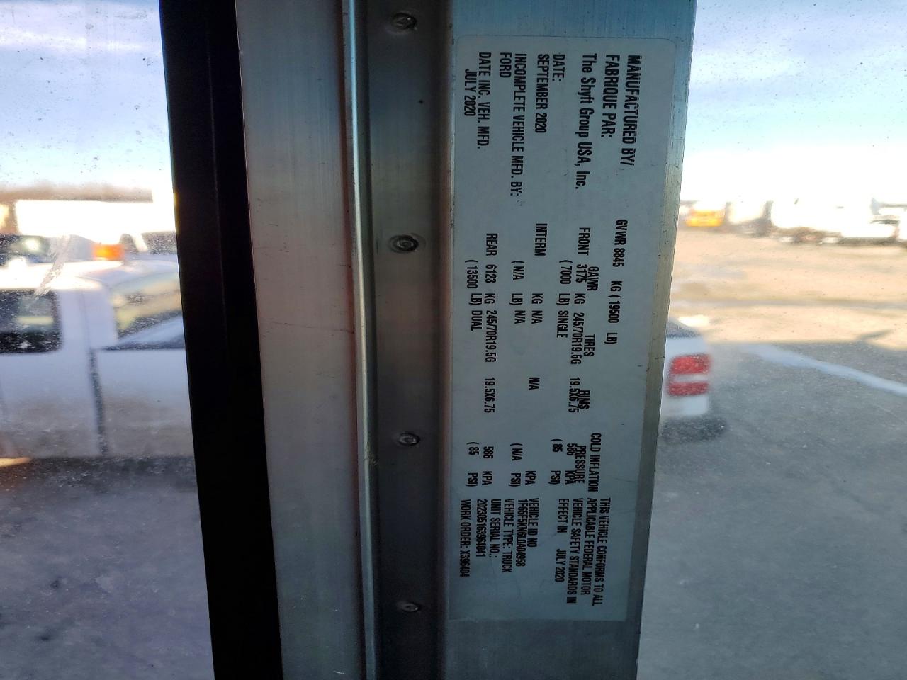 2020 FORD F59 photo 13