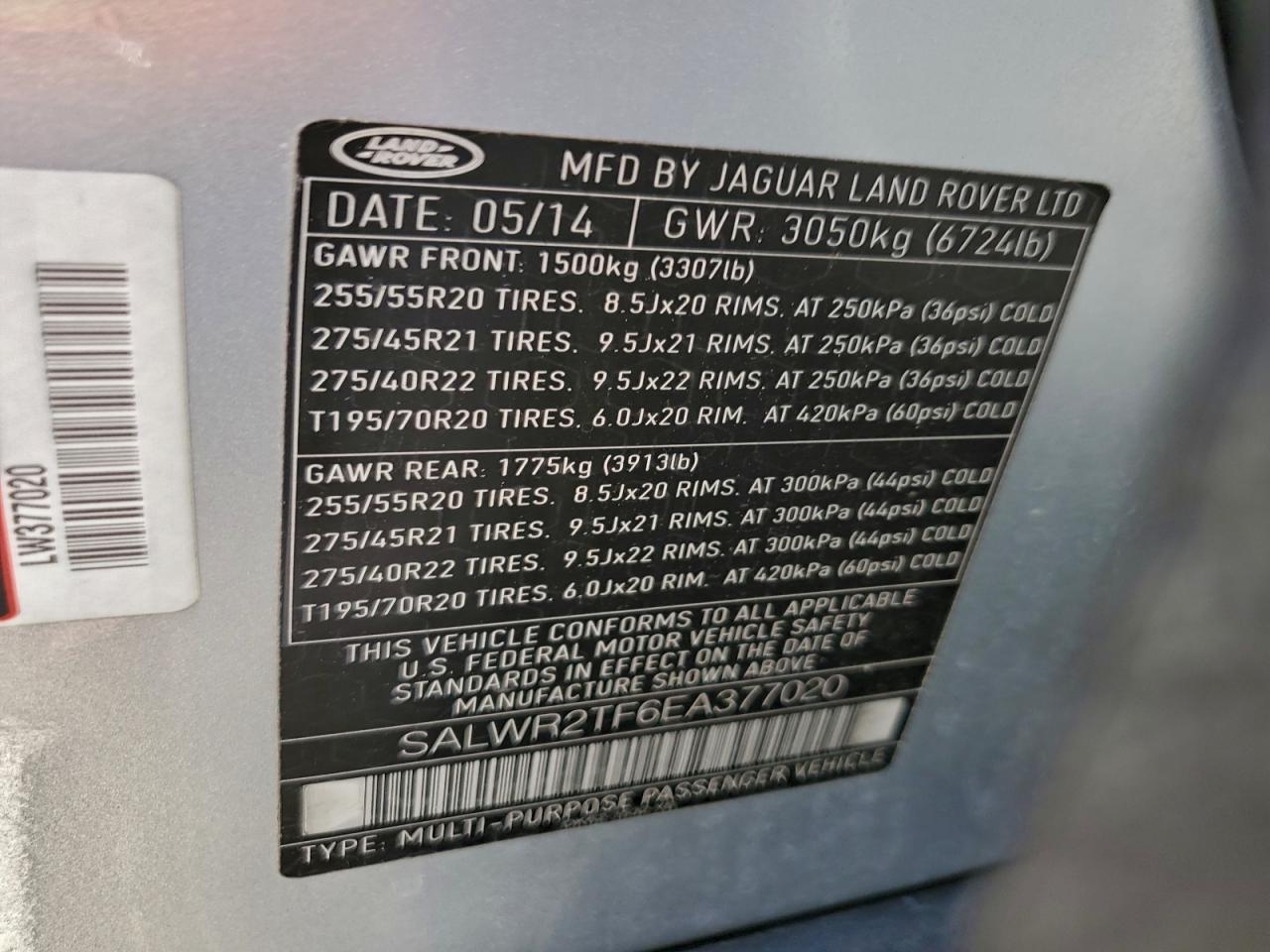 2014 LAND ROVER RANGE ROVER SPORT SC photo 12