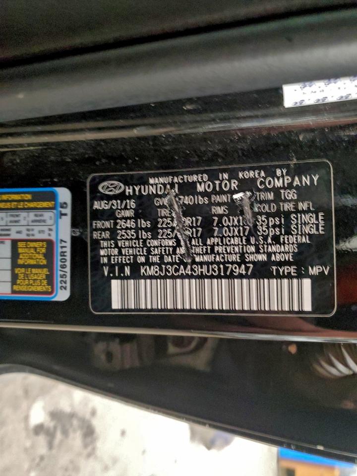 2017 HYUNDAI TUCSON LIMITED photo 13