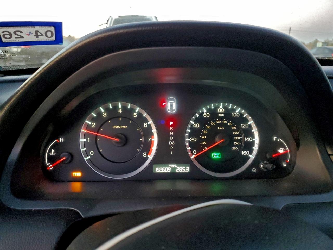 2012 HONDA ACCORD LX photo 9