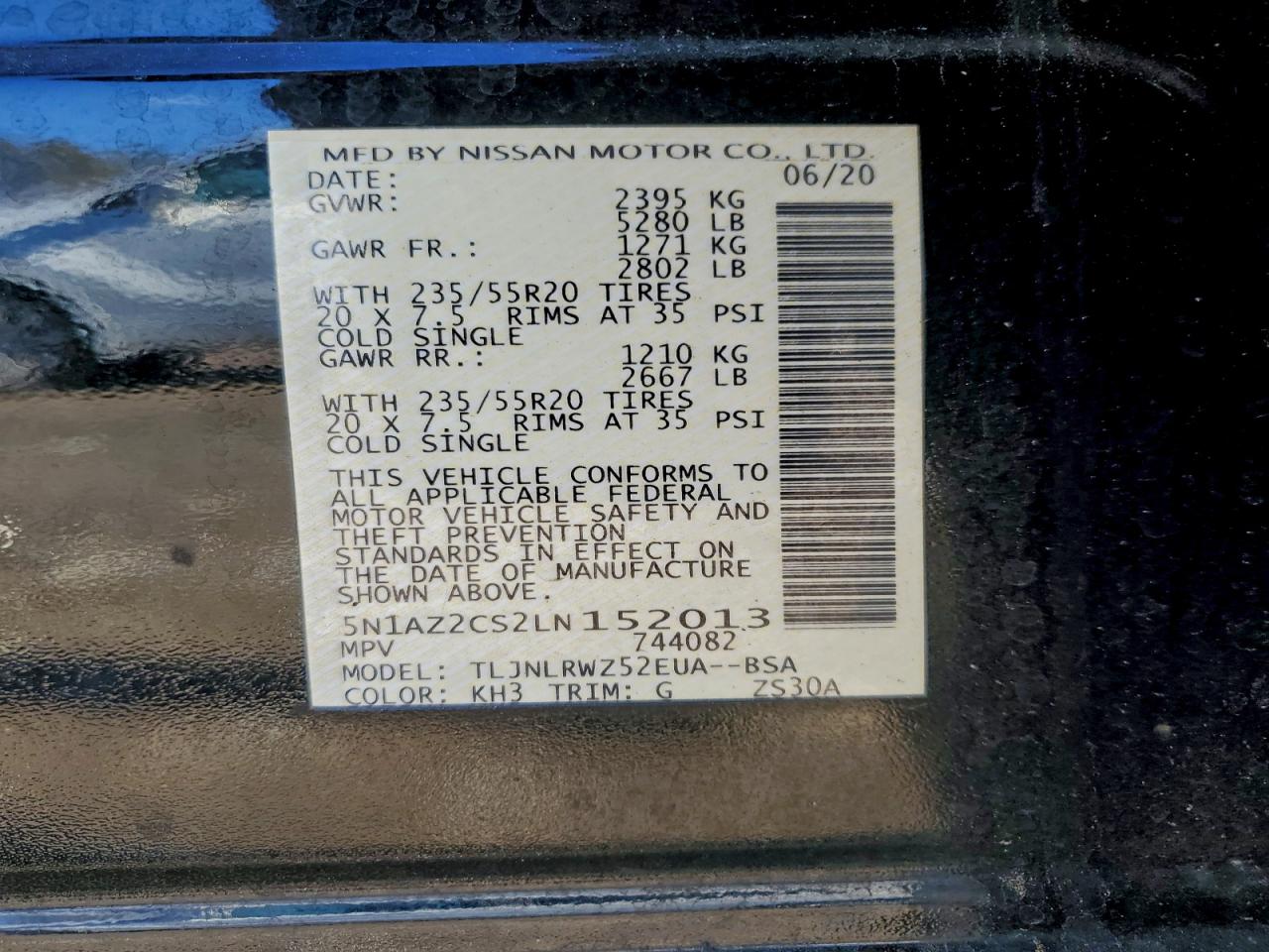 2020 NISSAN MURANO SL photo 13