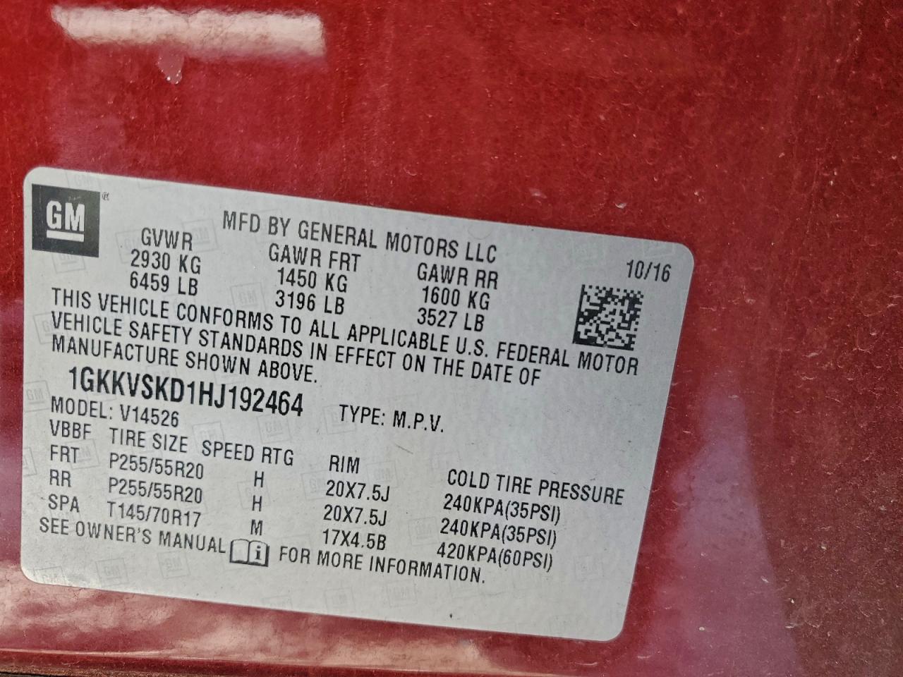 2017 GMC ACADIA LIMITED SLT-2 photo 13