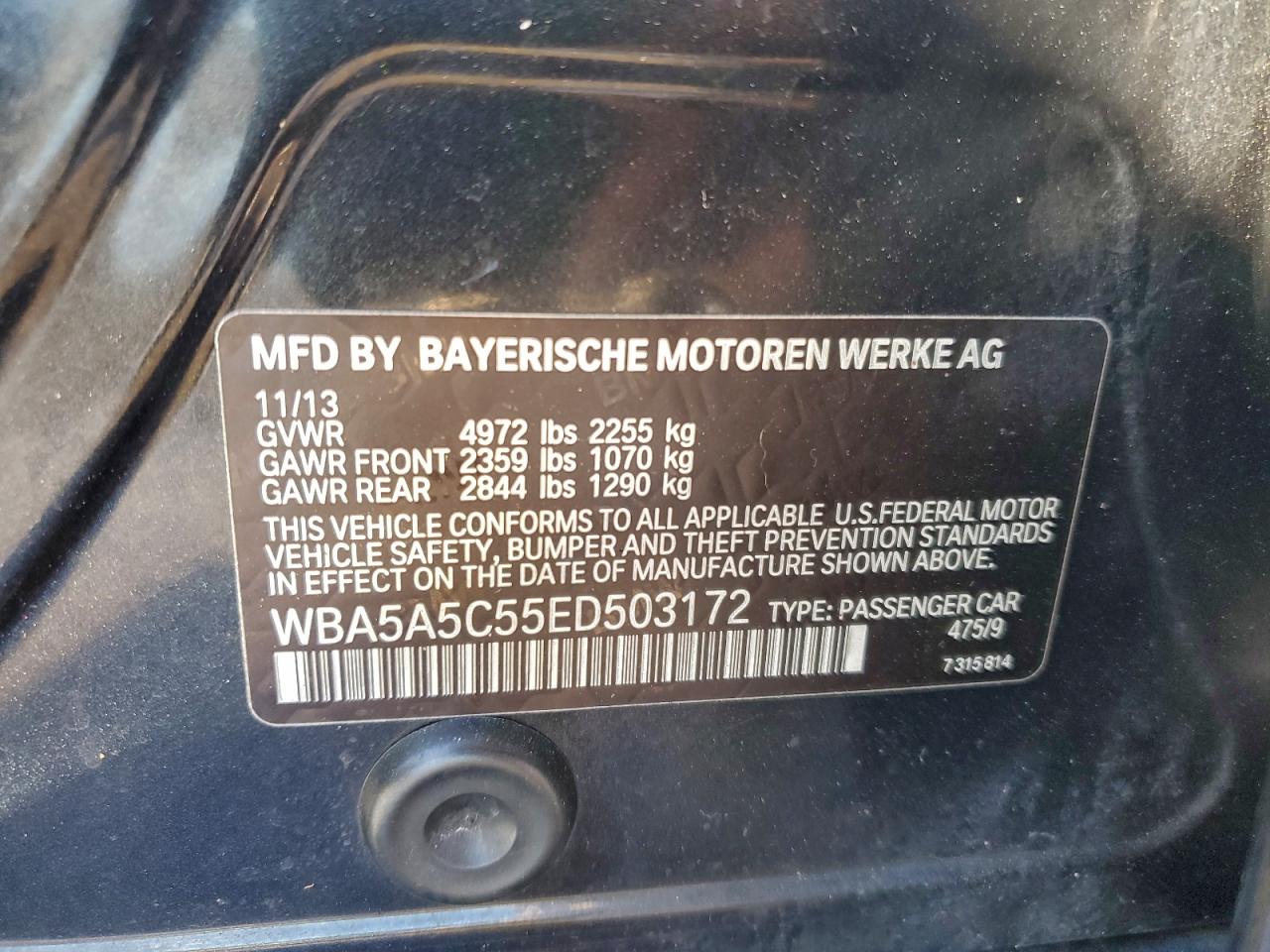 2014 BMW 528 I photo 12