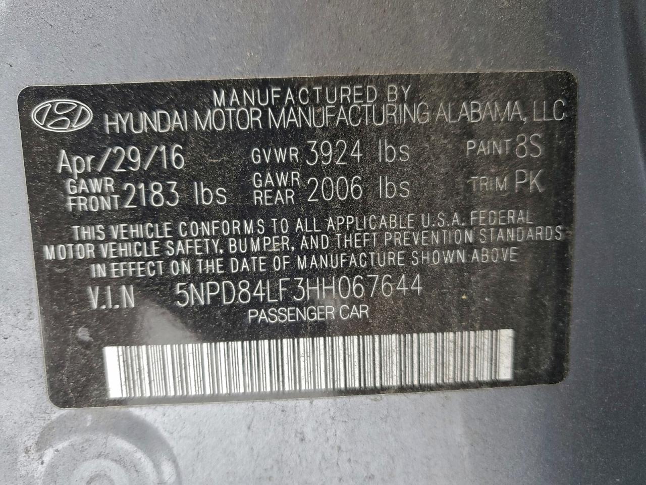 2017 HYUNDAI ELANTRA SE photo 12
