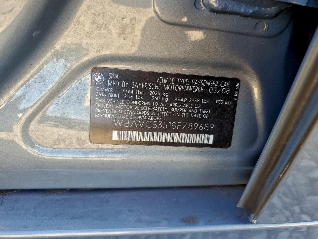2008 BMW 328 I SULEV photo 12
