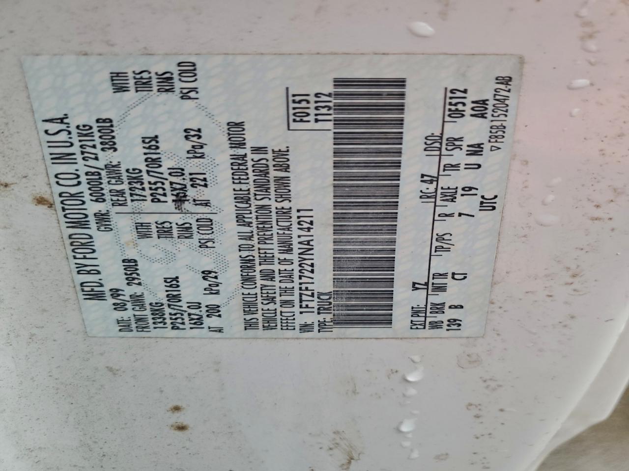 2000 FORD F150 photo 12