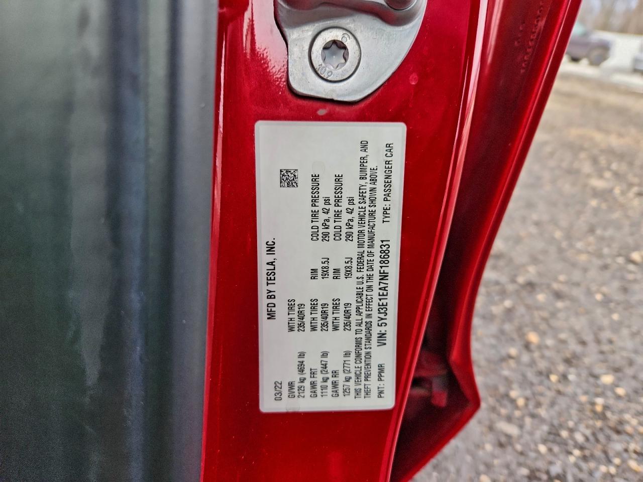 2022 TESLA MODEL 3 photo 12