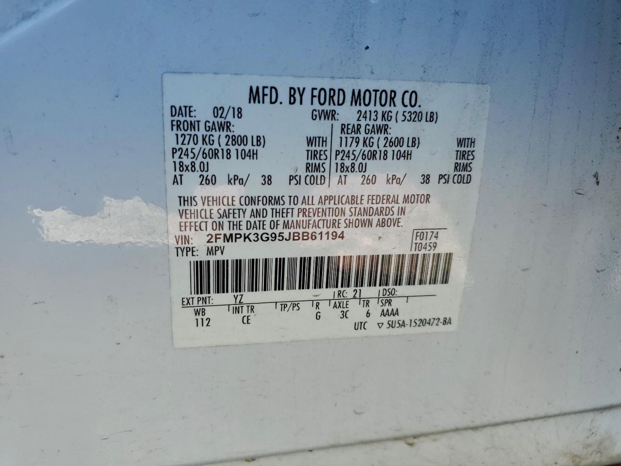 2018 FORD EDGE SE photo 13