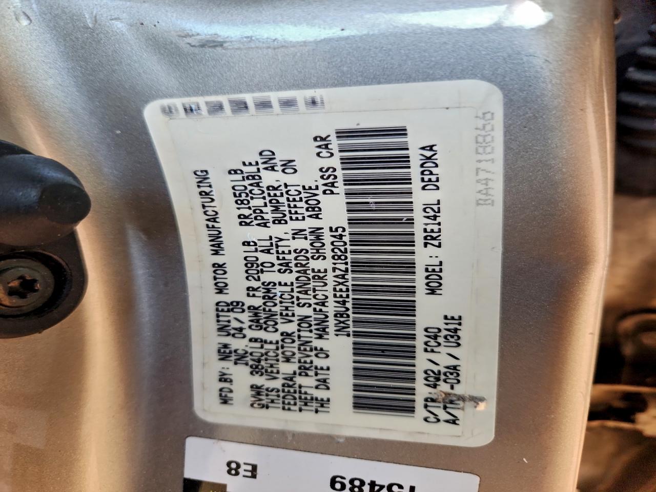 2010 TOYOTA COROLLA BASE photo 13