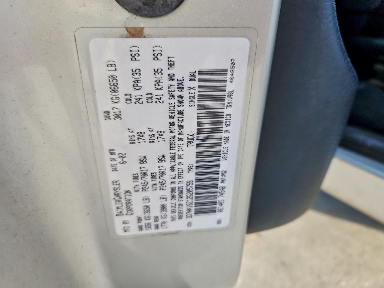 2002 DODGE RAM 1500 photo 12