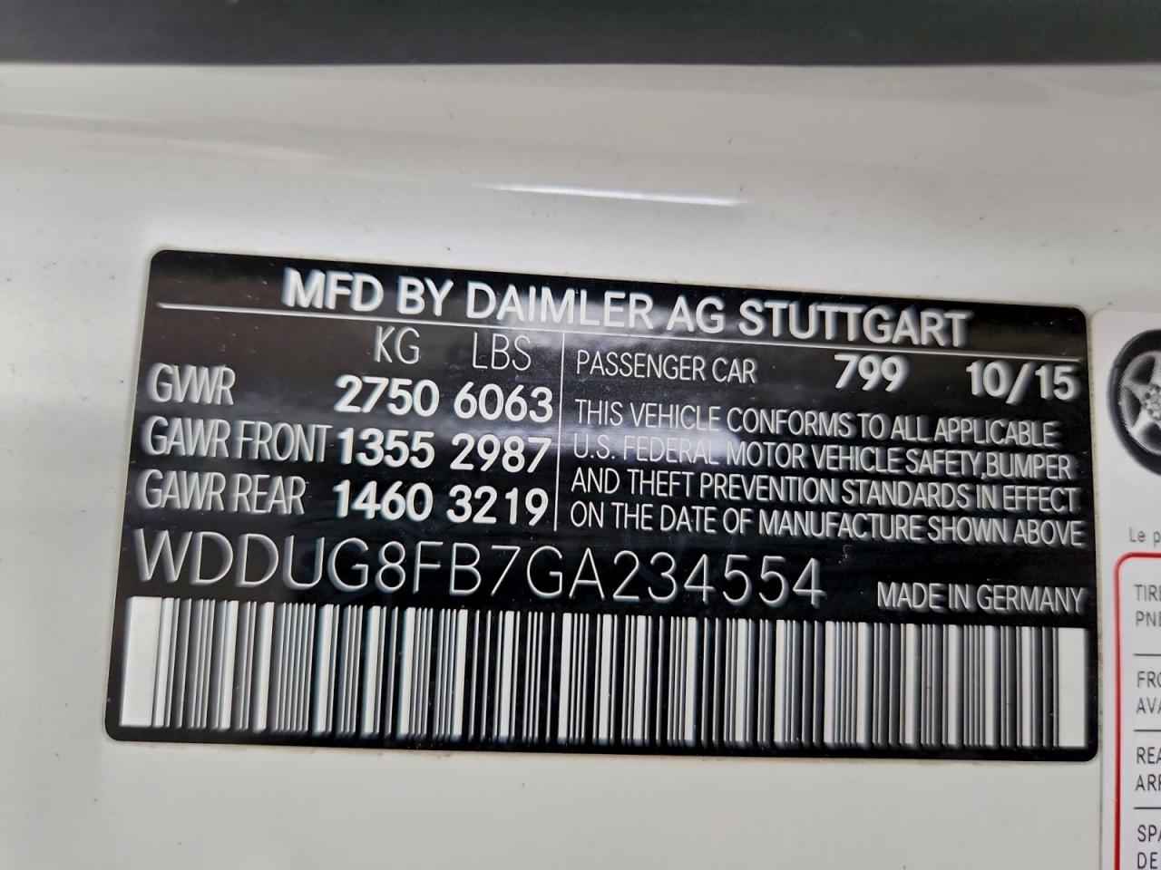 2016 MERCEDES-BENZ S 550 4MATIC photo 13