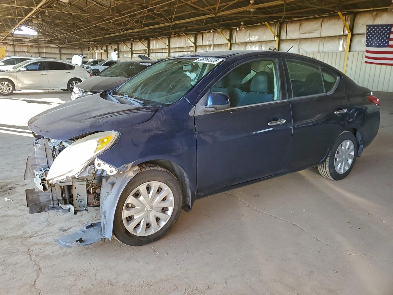 2012 NISSAN VERSA S — FRONT END damage — photo 1