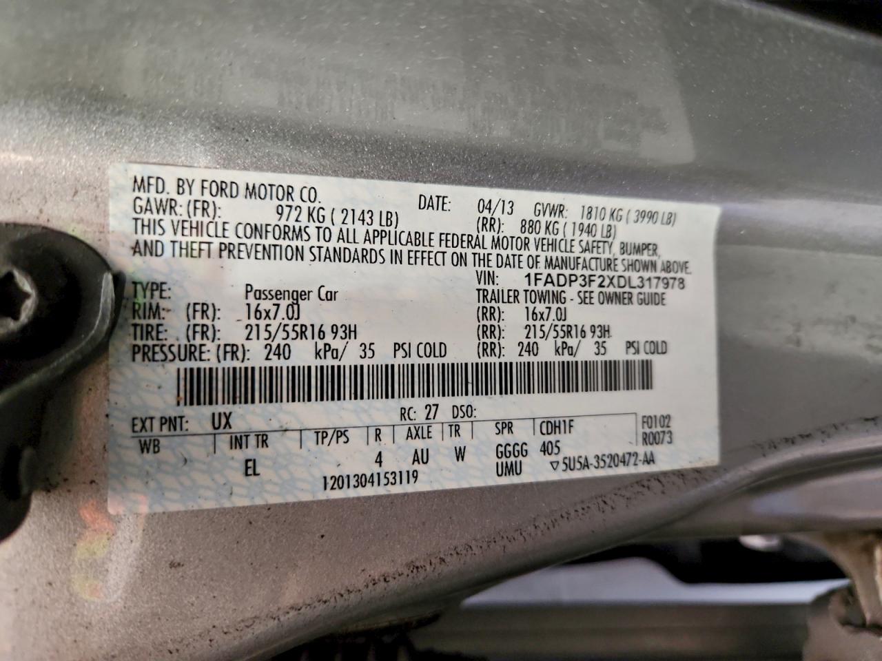 2013 FORD FOCUS SE photo 12