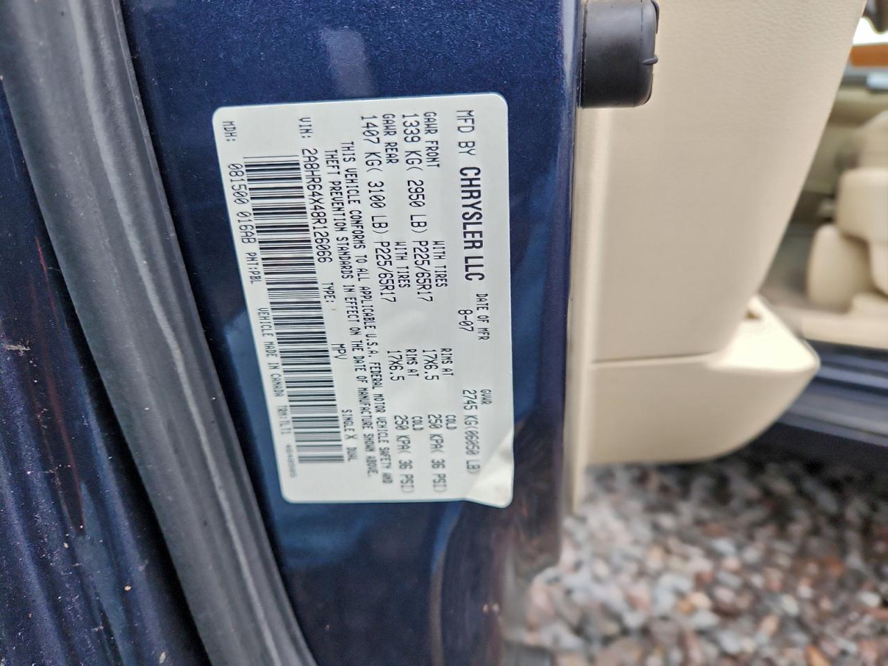 2008 CHRYSLER TOWN & COUNTRY LIMITED photo 12