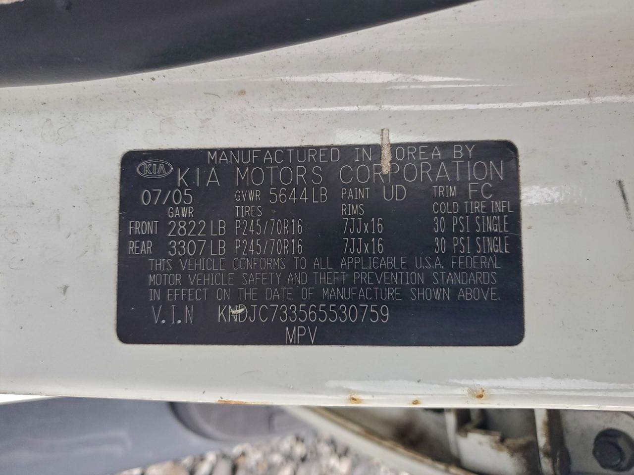 2006 KIA SORENTO EX photo 13