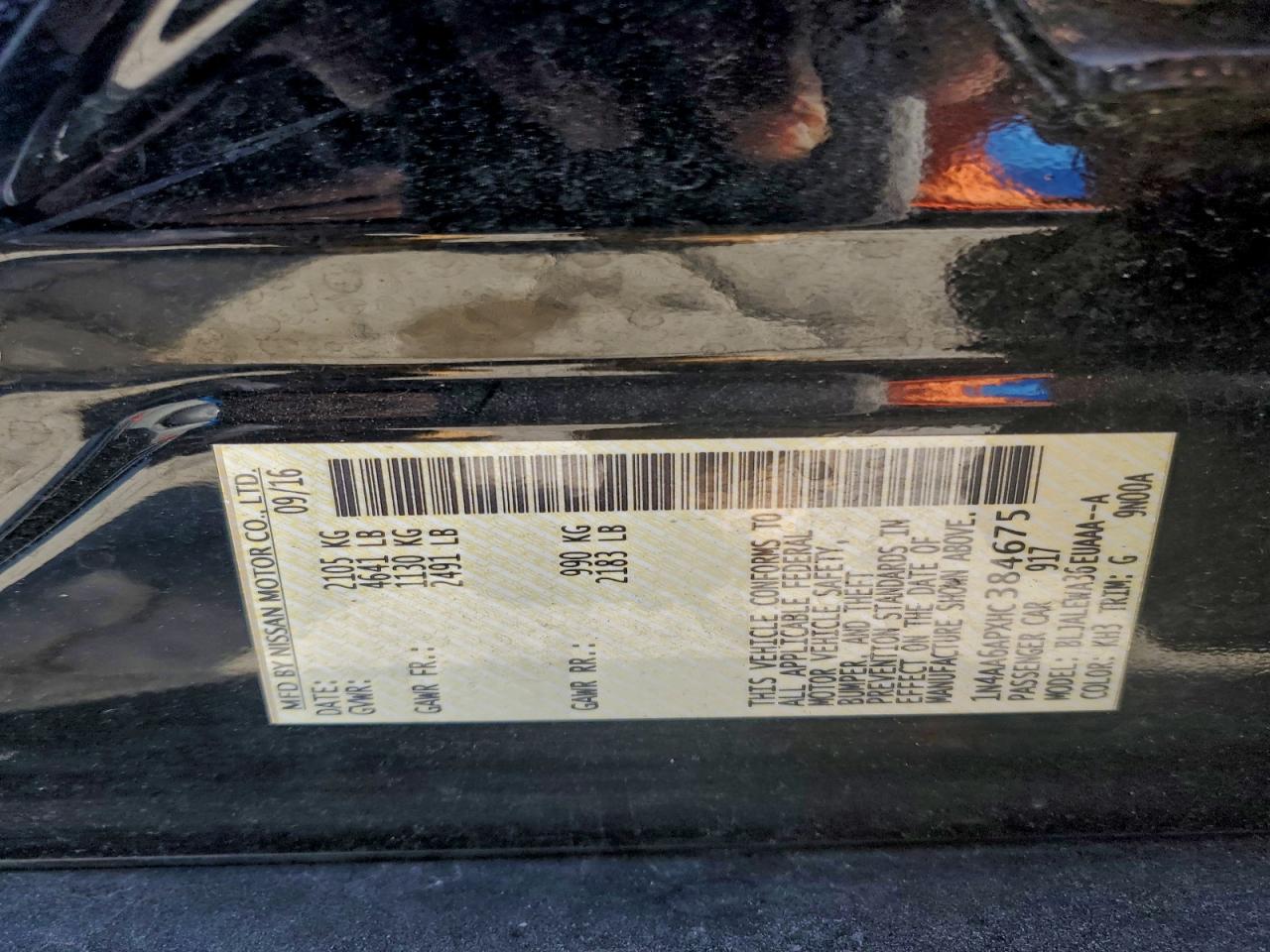 2017 NISSAN MAXIMA 3.5S photo 12