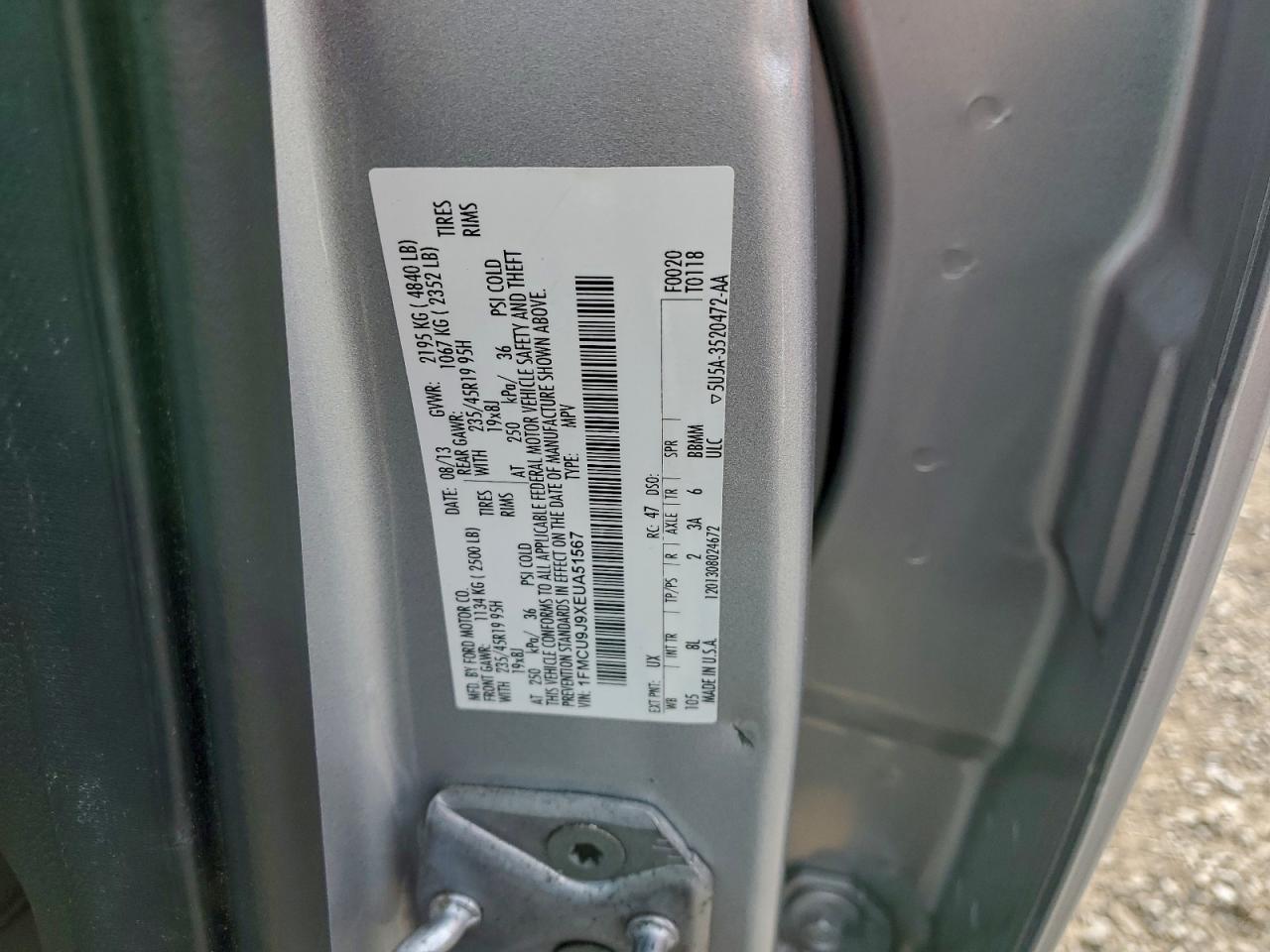 2014 FORD ESCAPE TITANIUM photo 13