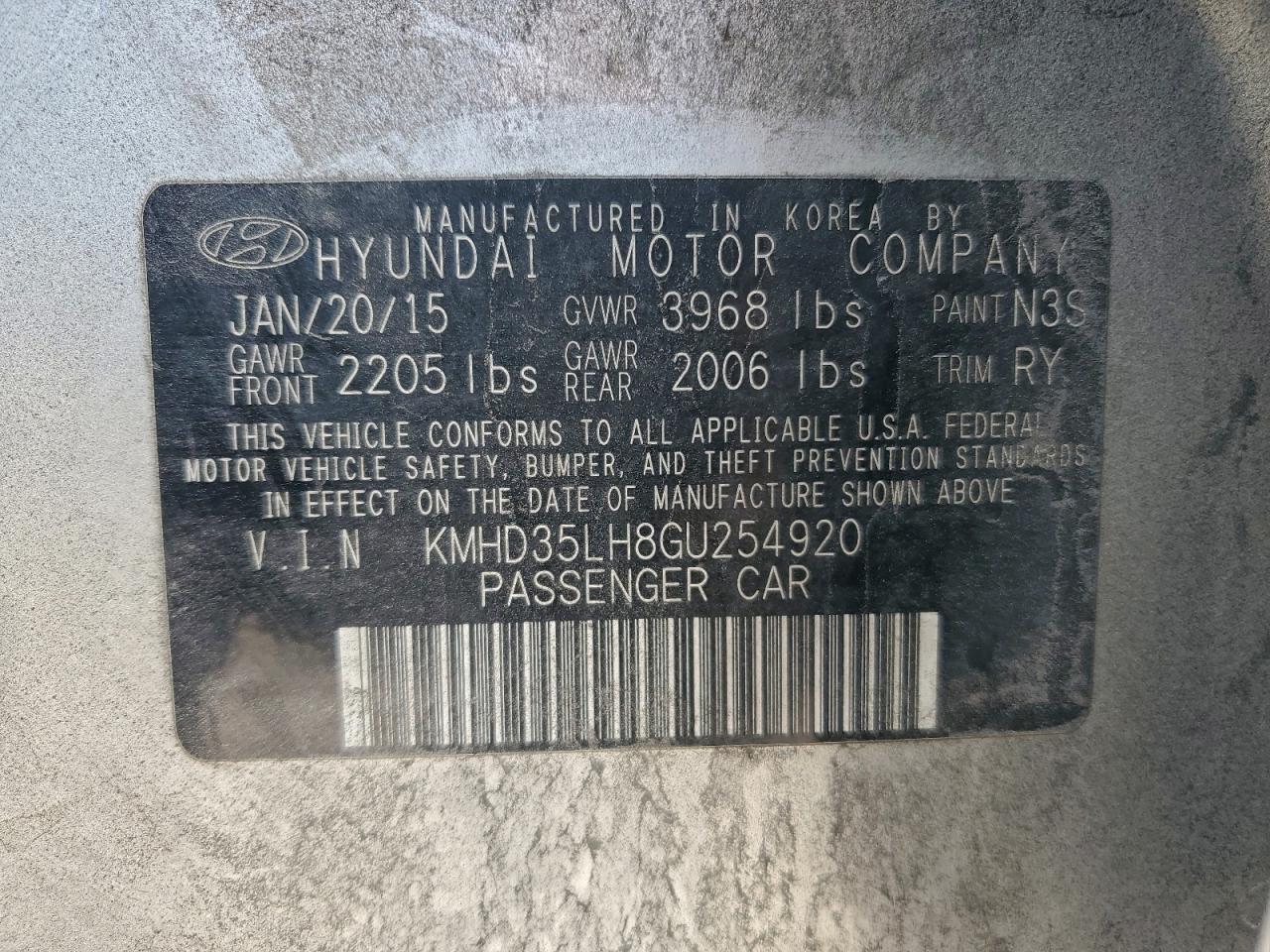 2016 HYUNDAI ELANTRA GT photo 12