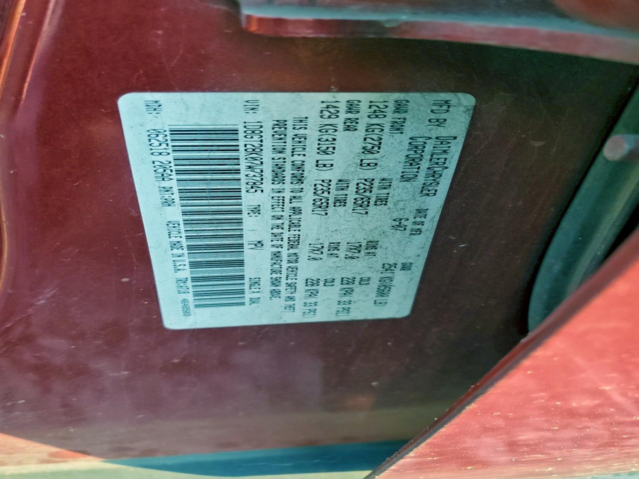 2007 DODGE NITRO SXT photo 13