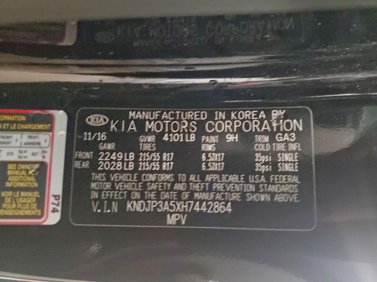 2017 KIA SOUL + photo 14