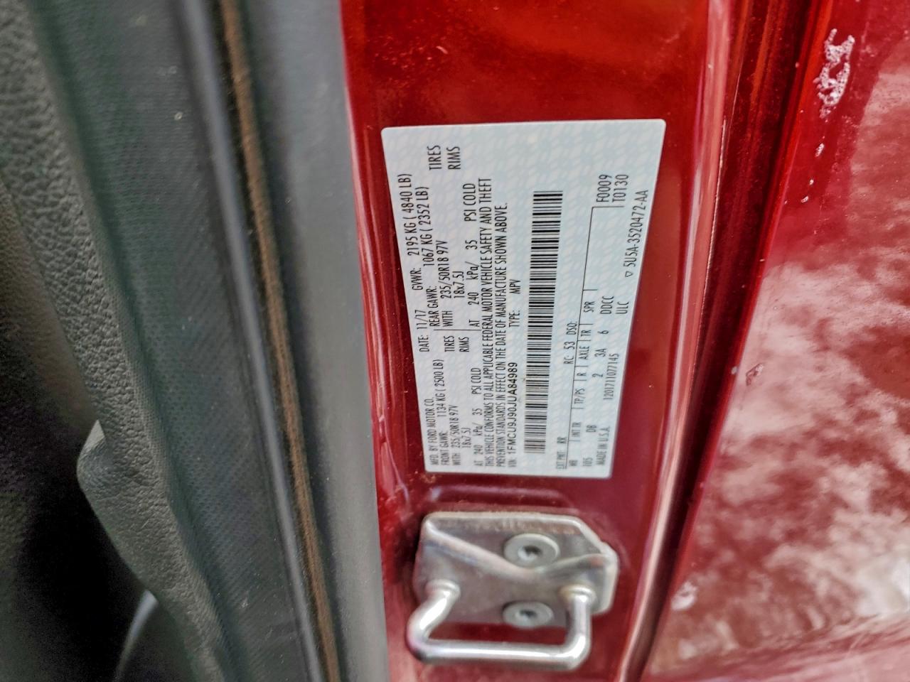 2018 FORD ESCAPE TITANIUM photo 13
