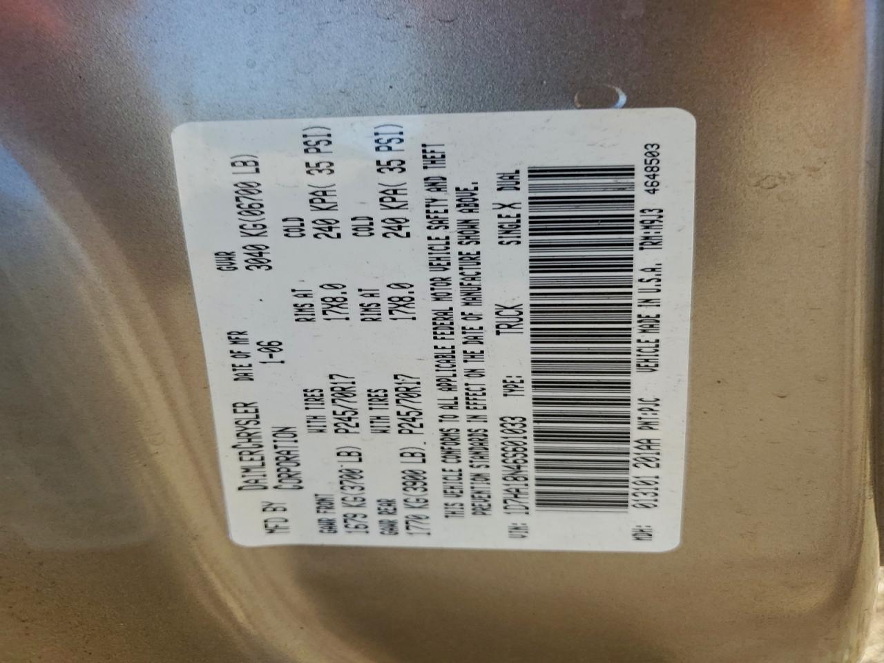 2006 DODGE RAM 1500 ST photo 12
