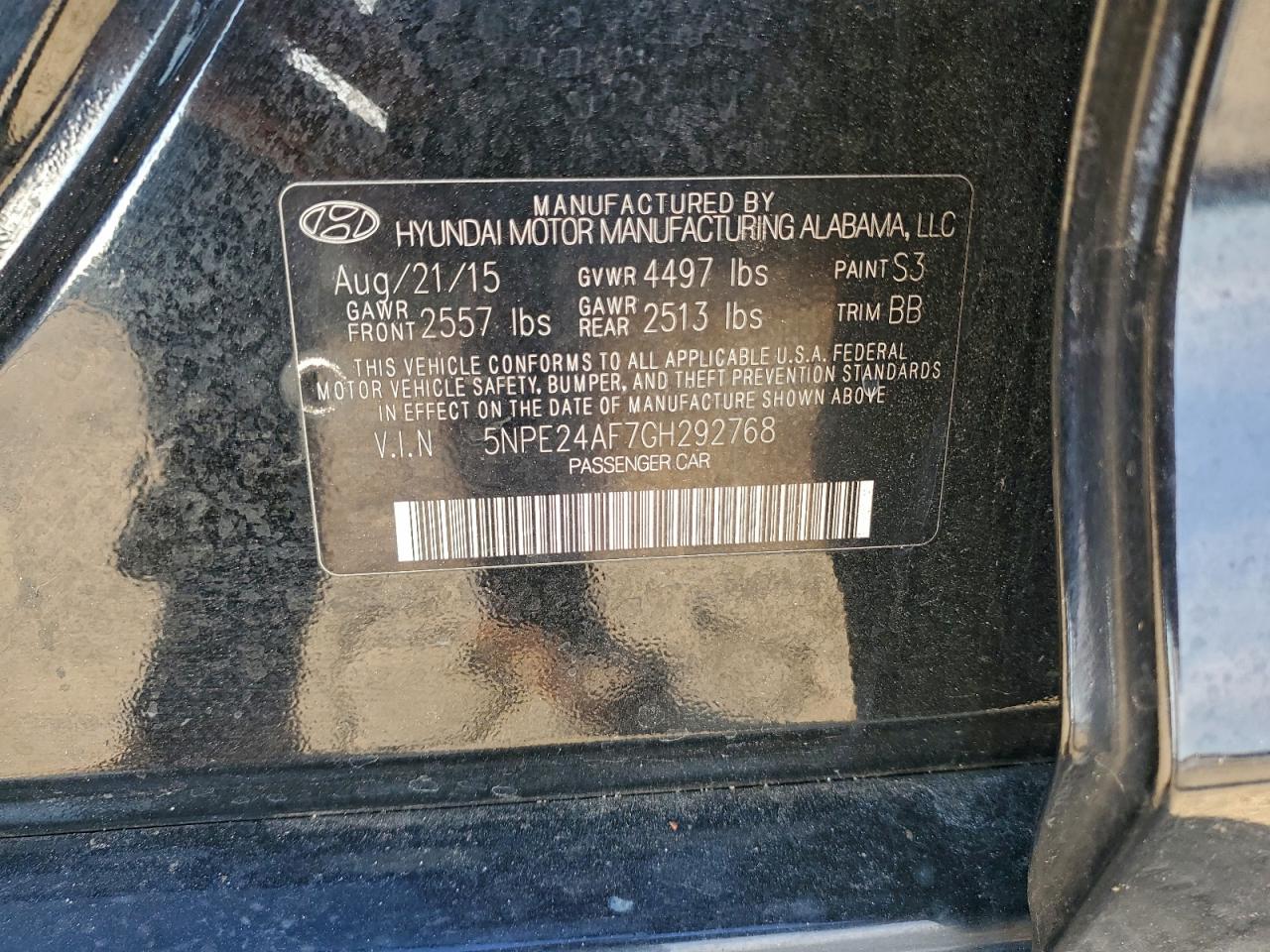 2016 HYUNDAI SONATA SE photo 13