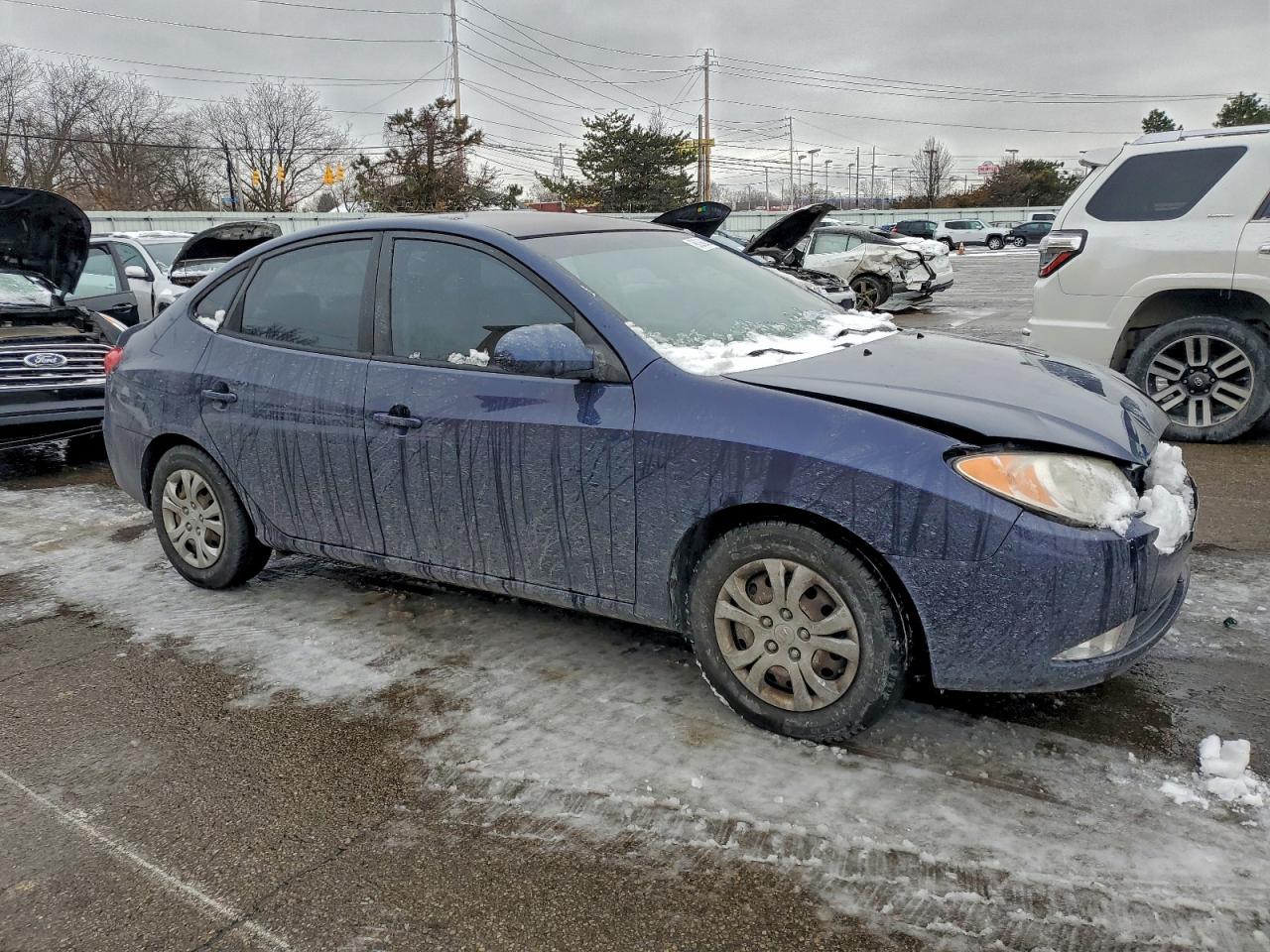 2010 HYUNDAI ELANTRA BLUE photo 4