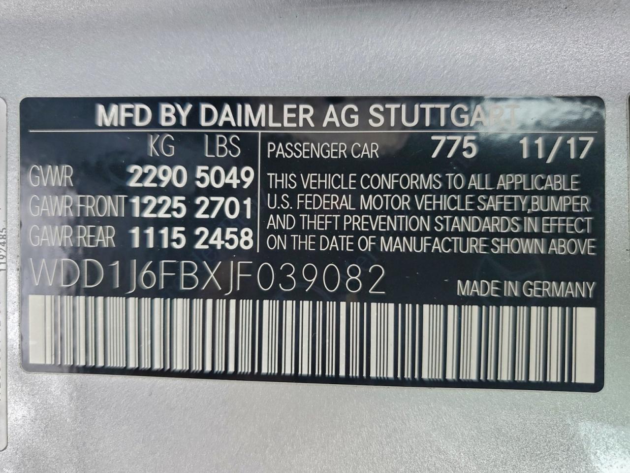 2018 MERCEDES-BENZ E 400 photo 13