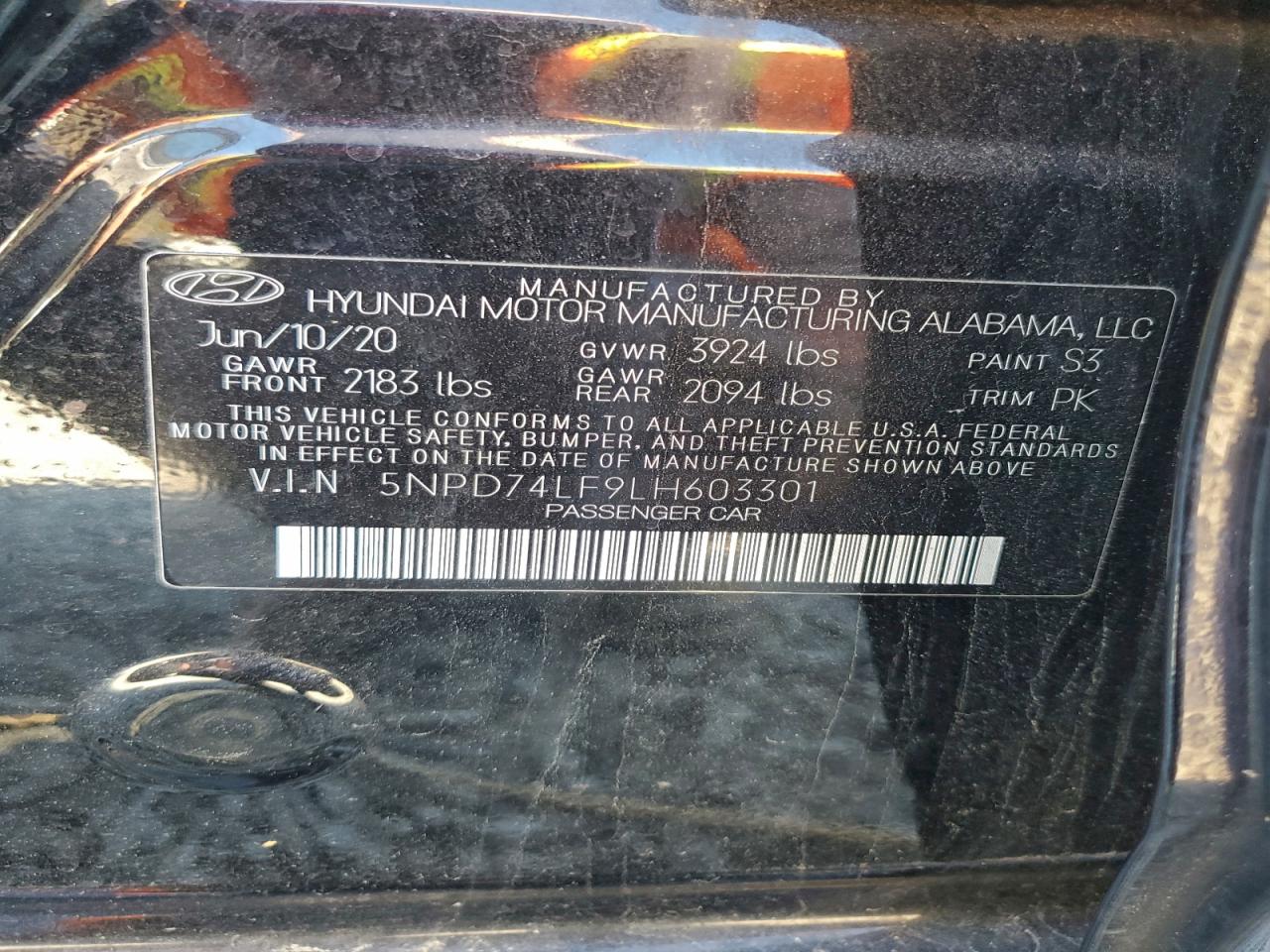 2020 HYUNDAI ELANTRA SE photo 12