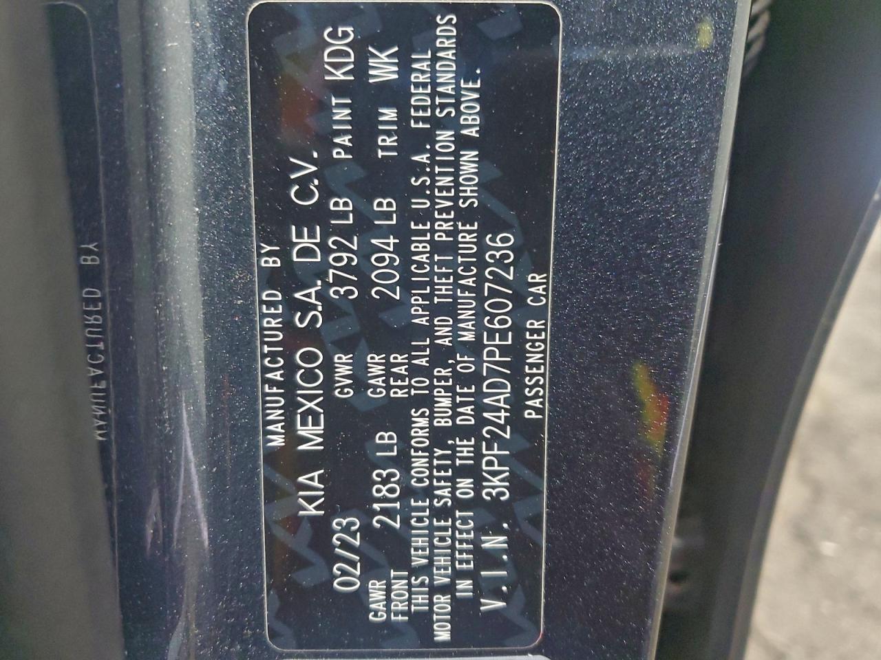 2023 KIA FORTE LX photo 13