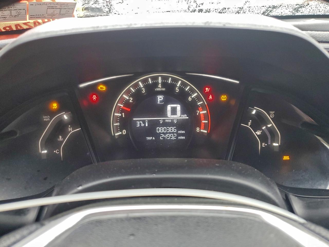2016 HONDA CIVIC LX photo 9