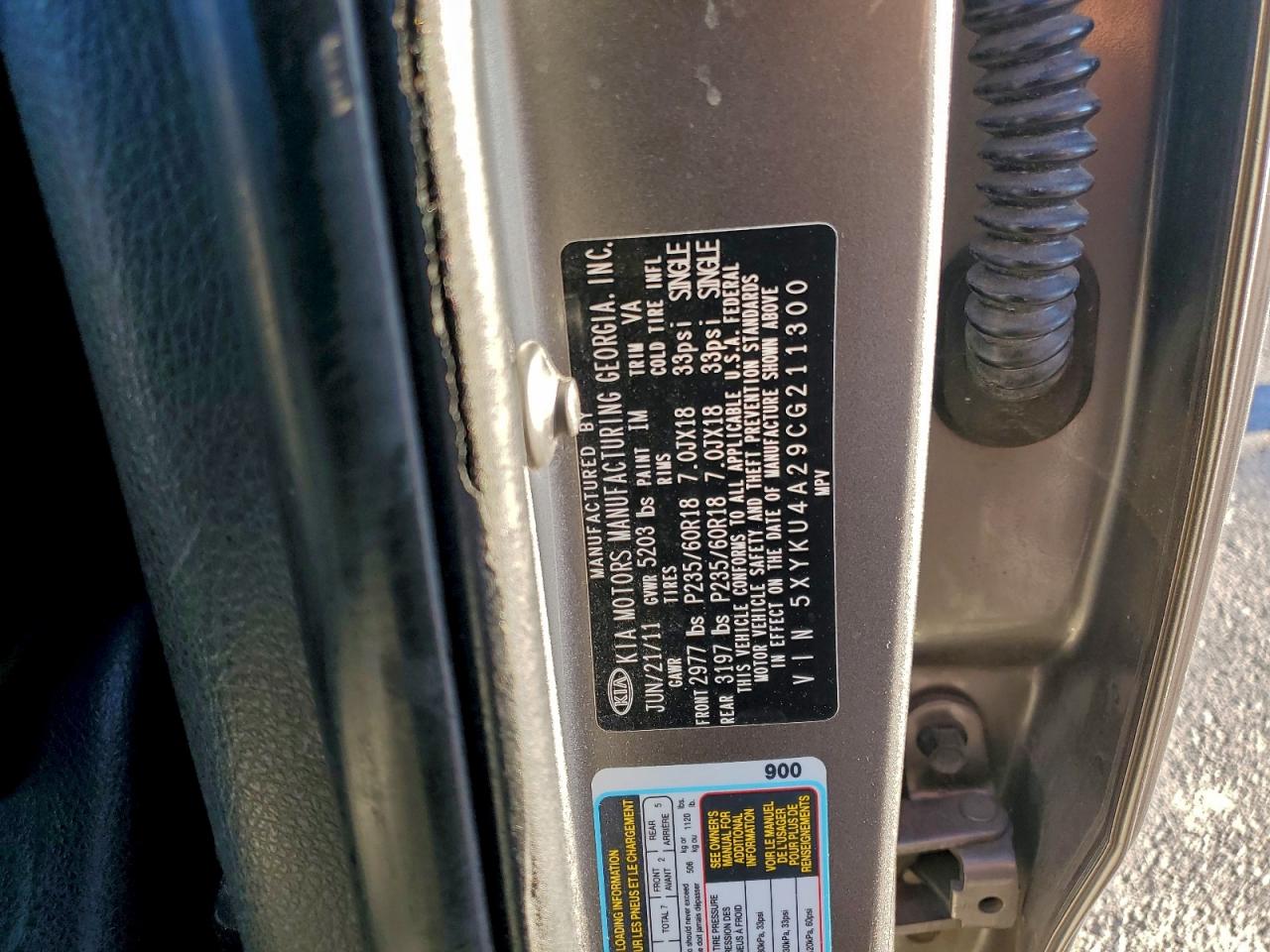 2012 KIA SORENTO EX photo 27
