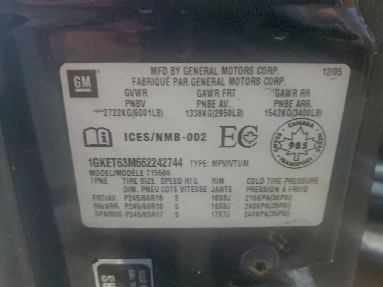 2006 GMC ENVOY DENALI photo 13