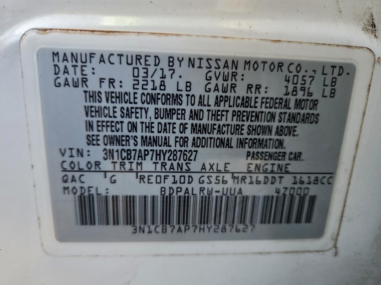 2017 NISSAN SENTRA SR TURBO photo 12