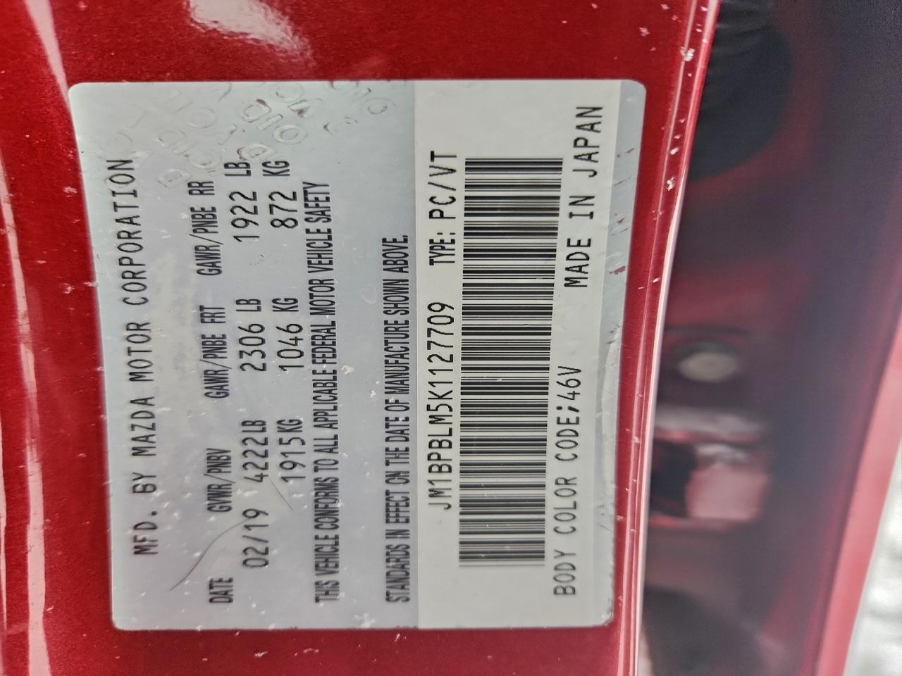 2019 MAZDA 3 PREFERRED PLUS photo 12