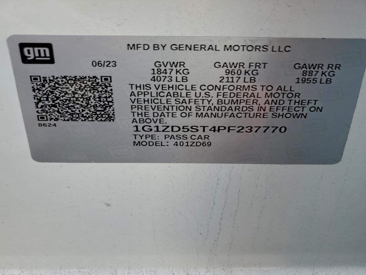 2023 CHEVROLET MALIBU LT photo 13